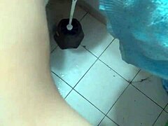 Mature Latina gets robbed and fucked in the bathroom