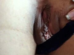 housewife gets intense creampie hit