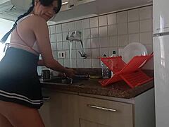 Latina Beauty in Sultry Scene