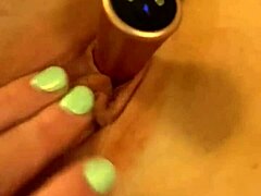 Blonde's Intense Toy Play Close