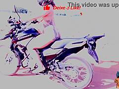 Eliane Furacao And Lorrany Exotica Ride Naked On Moto