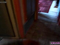 Teen eases nerves in amateur POV