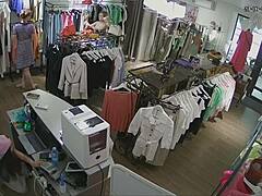 Russian sellers undress in series