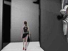 Kinky Hentai Brunette In Wild 3D