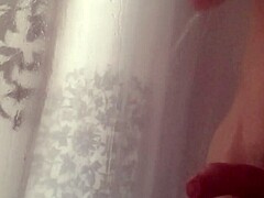 Cheeky Solo Shower Tease Caught On Cam