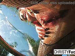 christy mack flaunts her big tits and tattooed body in this masturbation compilation