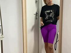 blonde laura's intimate solo dance