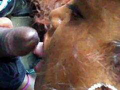 Tina’s Naughty Cum-Eating Lunch Tease