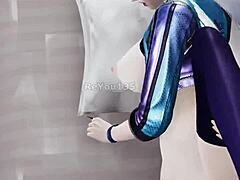 ever seen evelynn's natural tits in action?
