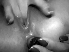 Squirting amateur gets a rubdown