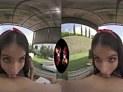 Vrlatina teen with alluring areolas in 5k vr