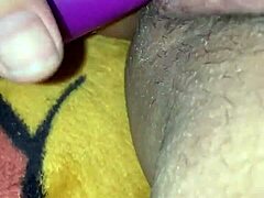 Milf fucks herself hard with toy on camera
