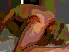 Blonde fucked with cum on face