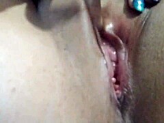 Kat D La Morte touches herself slowly