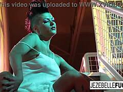Milf Jezebelle Bond Teasing Camera In Lingerie Display
