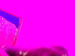 Petite babe tackles towering challenge