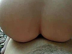 amateur couple’s relentless outdoor creampie ride