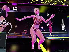 Yessicahotwife's seductive nightclub striptease show