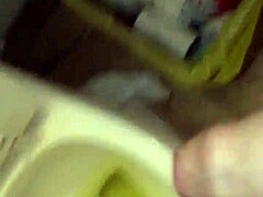 Pissing Underwear And Soap On Hard Cock