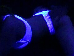 Scarlett Johnson's Fierce Blacklight Teen Fuck