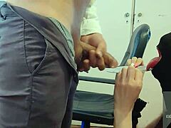 feeding my latina sub with thick cum load