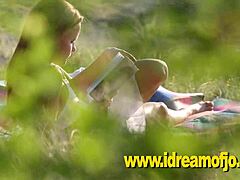 blonde jo’s teasing fingering in wilderness