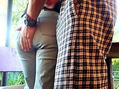 my outdoor romp with big ass milf