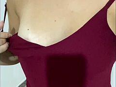 Bella’s Natural Tits Tease In Tight Jeans