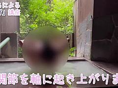 Acrobatic fuck at hot spring