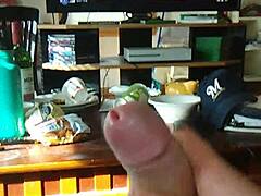 Transsexual Solo Jerking Off While Watching Tranny Porn And Cumming