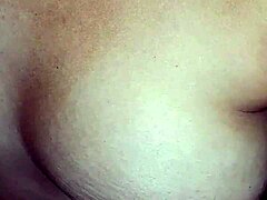 I record my neighbor tying and playing with my nipples