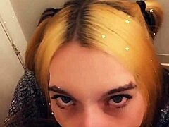 Pretty Tranny’s Cock Tease In POV