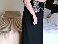Mariaold undressing and teasing
