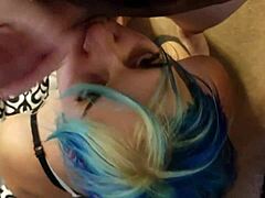Blue-haired newbie's steamy debut