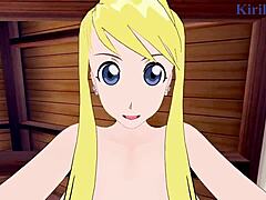 winry rockbell and riza hawkeye pound hard in pov hentai