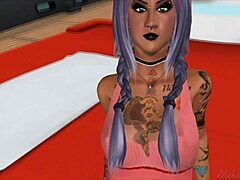 goth cassie savors intense bold ink