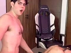 Brasilian teen gets big cock