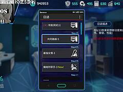 Anime hentai tease with alluring ai machine girl