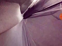 a woman guides intimate oral moment