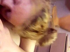Amateur Wife Enjoys Rim Job Action