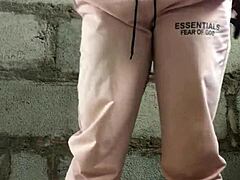 Crazy girl strips naked with wild teasing