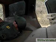 Busty Latina cop goes wild