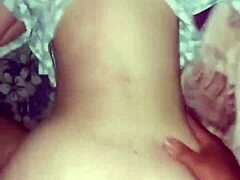 young bride's passionate intimate moment