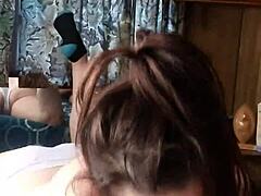 Getting some intense head in this hardcore amateur clip