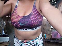 Ever seen a milf prep her tight body for action?