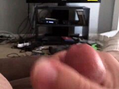 teasing my thick cock while stroking for you