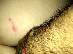Wife plays alone with her tight ass in homemade clip