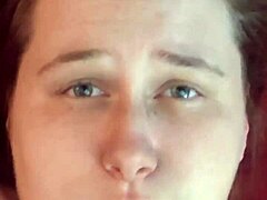 Amateur babe’s face drenched in cum without mercy