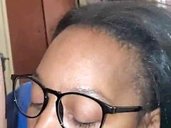 Black beauty's face glows with passion
