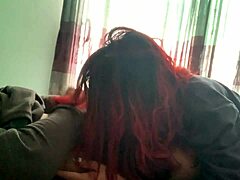 Unaware beauty gets big cock